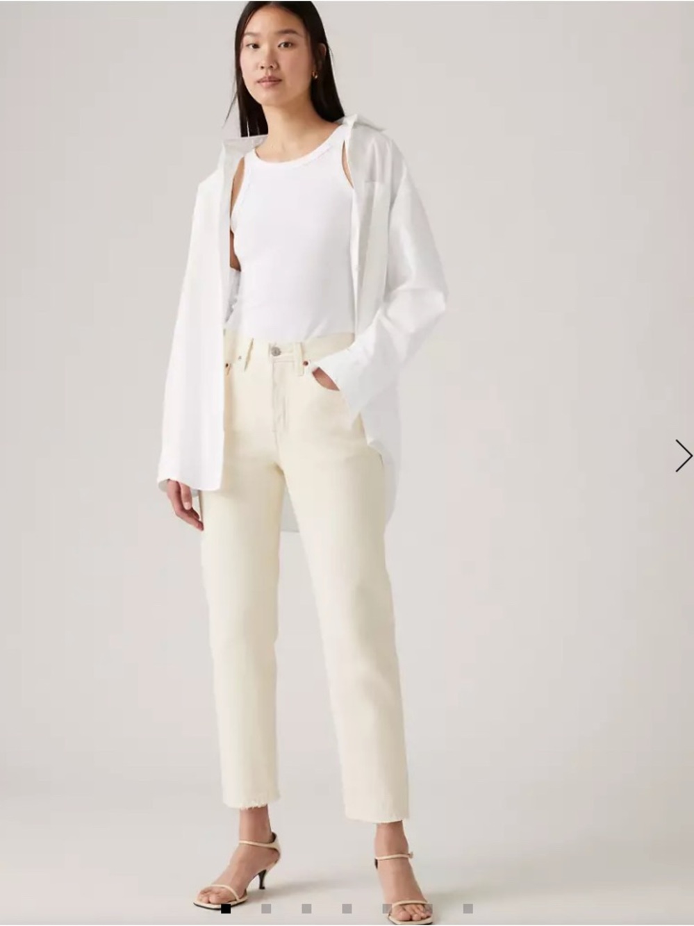 501® Original Cropped Women's Jeans Ecru